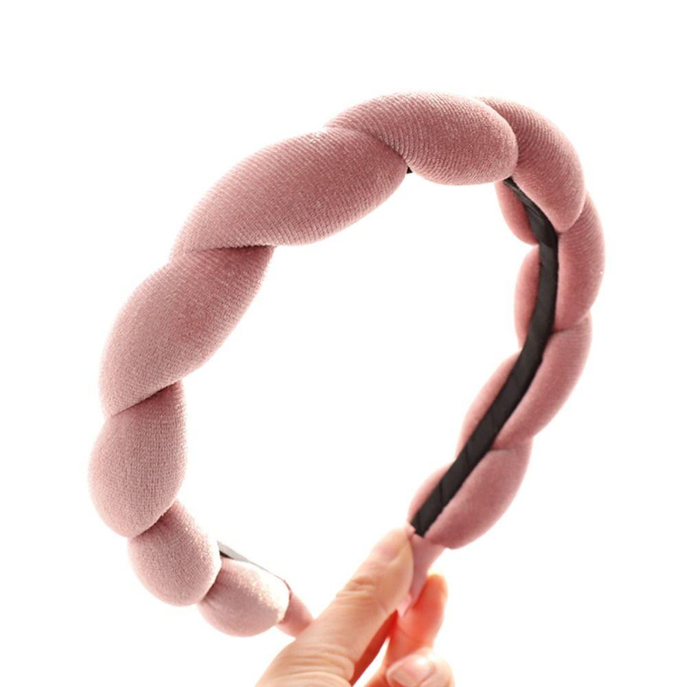 OSIER1 Băng Đô Cài Tóc Bằng Xốp Màu Sắc Trơn Dành Cho Nữ
