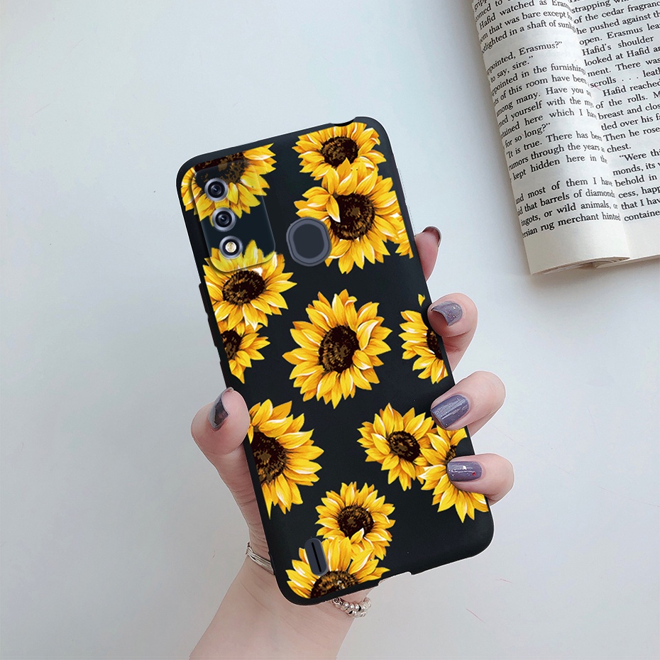 Ốp Điện Thoại TPU Dẻo Màu Đen In Họa Tiết Hoạt Hình Dễ Thương Cho Itel A48 ItelA48 A 48