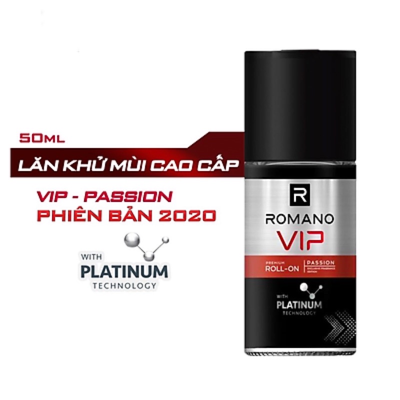 LĂN KHỬ MÙI CAO CẤP ROMANO VIP PASSION/ VISION 50ML