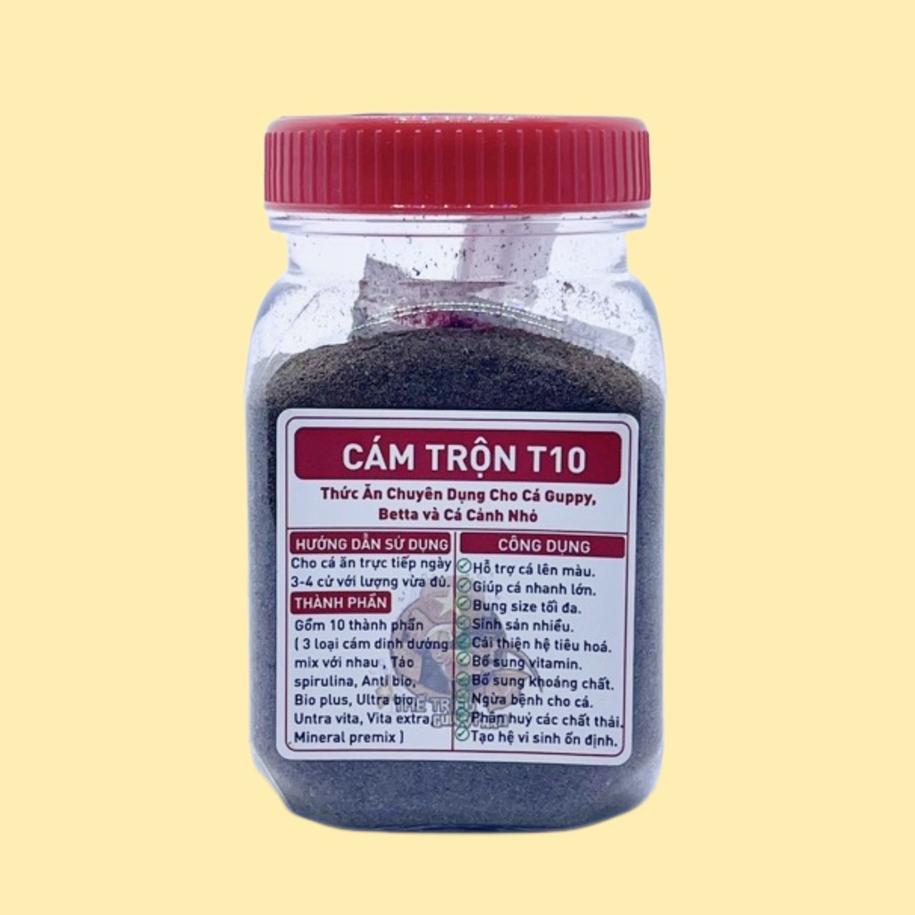 Cám Trộn T10 ( 50g ) - Thức ăn cho cá guppy, betta và các loại cá thuỷ sinh