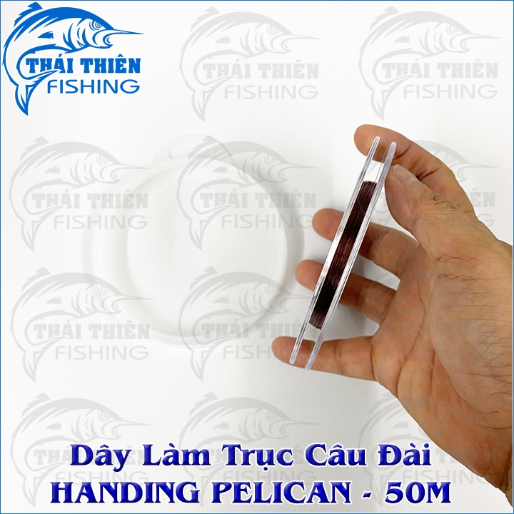 Dây Cước Câu Cá Handing Pelican Nylon Monofilament Cuộn 50m Dùng Làm Trục Câu Đài