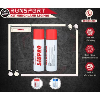 Chai xịt nóng/lạnh ligpro, xịt khử mùi, xịt khửi mùi giày, chai xit the thao