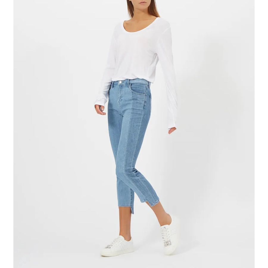 Áo thun nữ Alexander Wang - Drapey Jersey Long Sleeve T-Shirt with Darting Detail