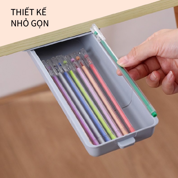 Hộc ngăn kéo bàn mini NK02 tủ nhựa ngăn kéo bàn đựng đồ phụ kiện, tiền trong văn phòng và gia đình.