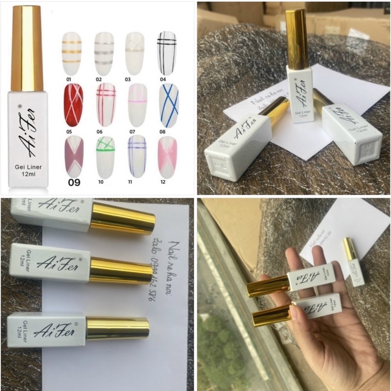 Cọ nét aifer làm móng siêu đẹp đủ màu