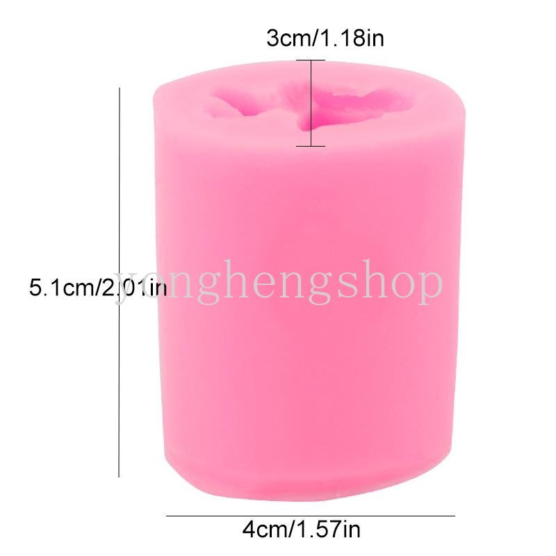Khuôn Silicon Làm Kẹo Đường Hình Mèo 3D Dễ Thương
