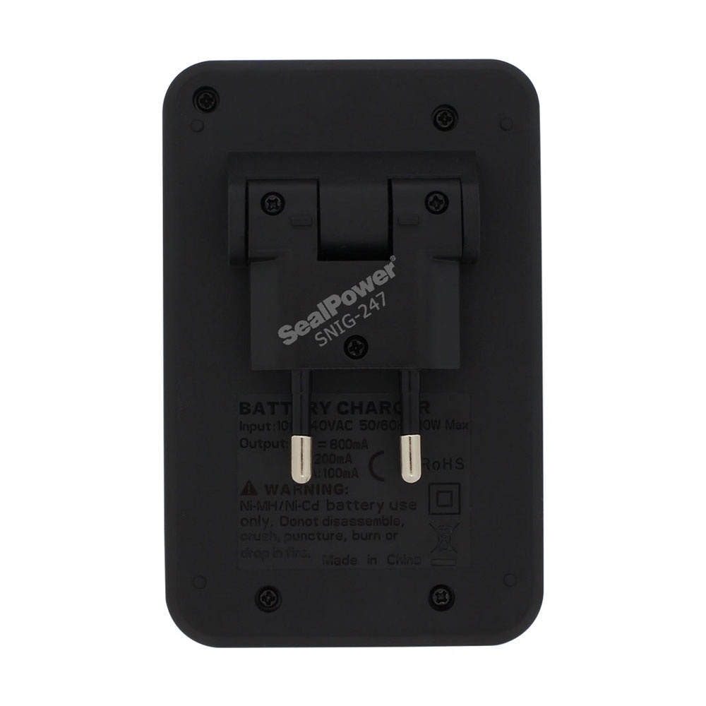 Máy sạc SealPower SNIG-247 kèm pin sạc AA 3000mAh / AAA1000mAh, 2A/3A  sạc 4 kênh độc lập đa năng.