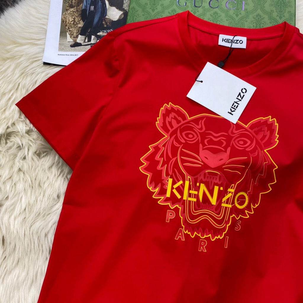 Áo Thun Tay Ngắn Cổ Tròn In Chữ Kenzo Phong Cách Đường Phố Thời Trang Mùa Hè 2022
