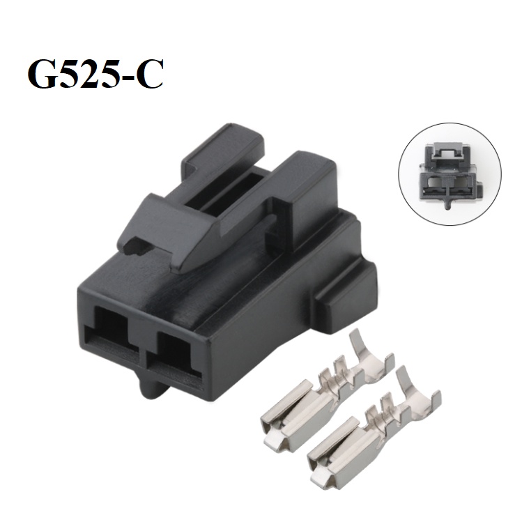 G525-Giắc cắm Buick Mới GL8 Cruze Mới Vương Giả Mới LaCrosse Máy Thổi Dây Cắm Điều Hòa 2 LỖ 4.8MM