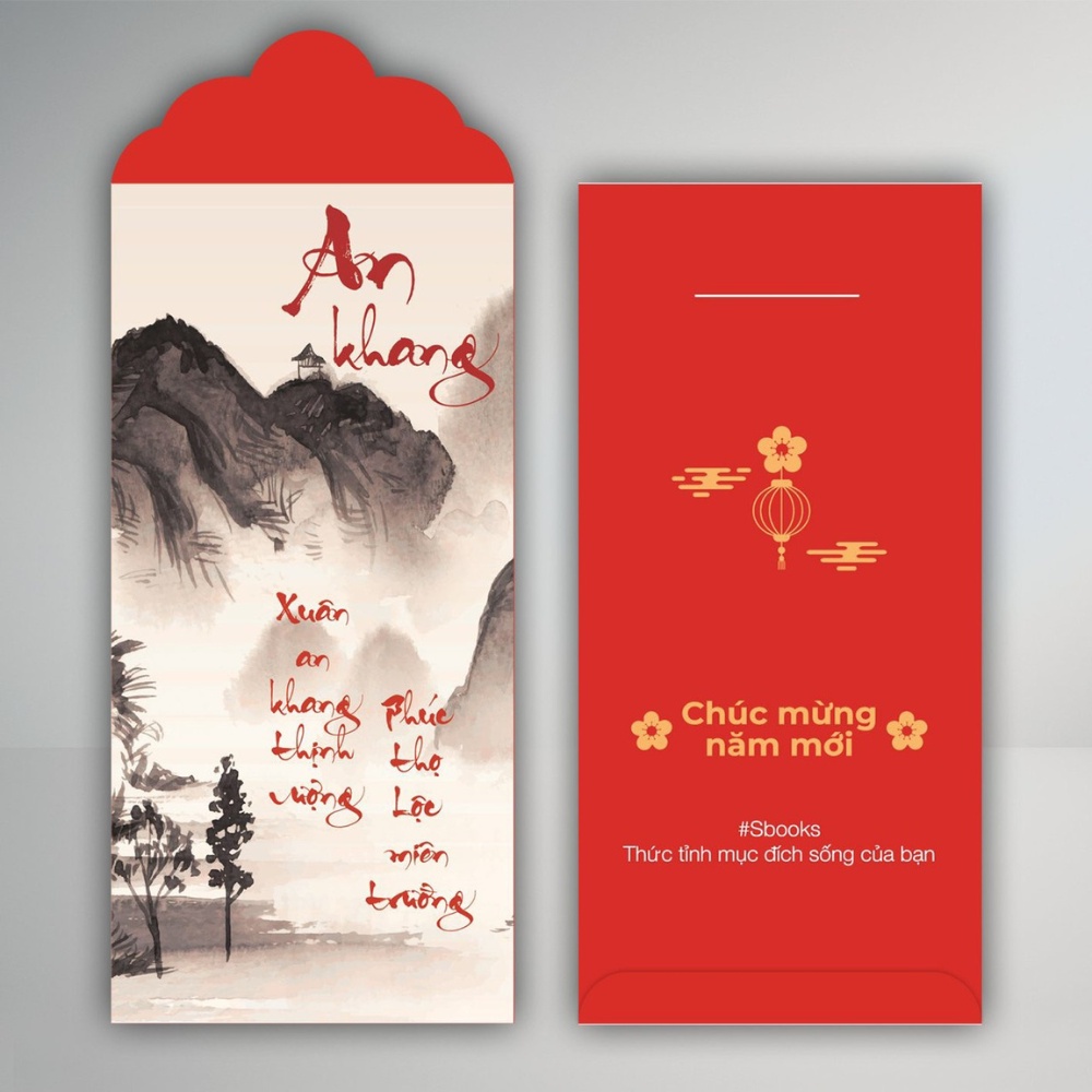 Bao Lì Xì Tết 2023 Phong Cách Cổ Xưa Giấy Cứng C150 Siêu Dày Dặn - Sbooks