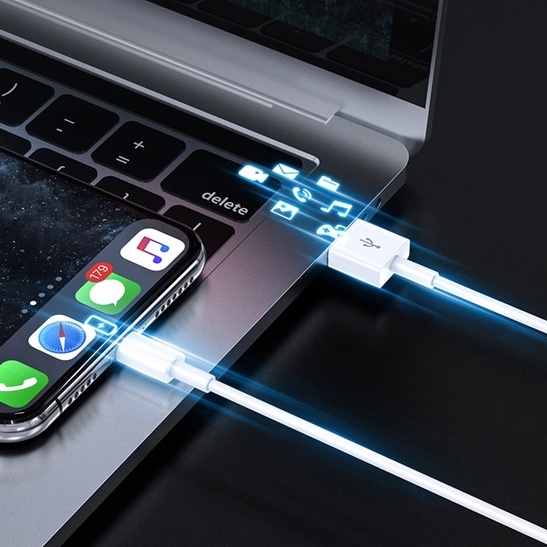 Dây Cáp Sạc IP 6/7/8/7plus/plus/x/xsmax/11/12/pro/promax dài 1M chip E75 sạc nhanh