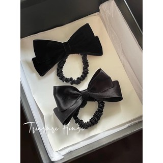 Dây cột tóc ba chiều bằng satin ba chiều đính nơ phong cách hàn quốc ngọt ngào