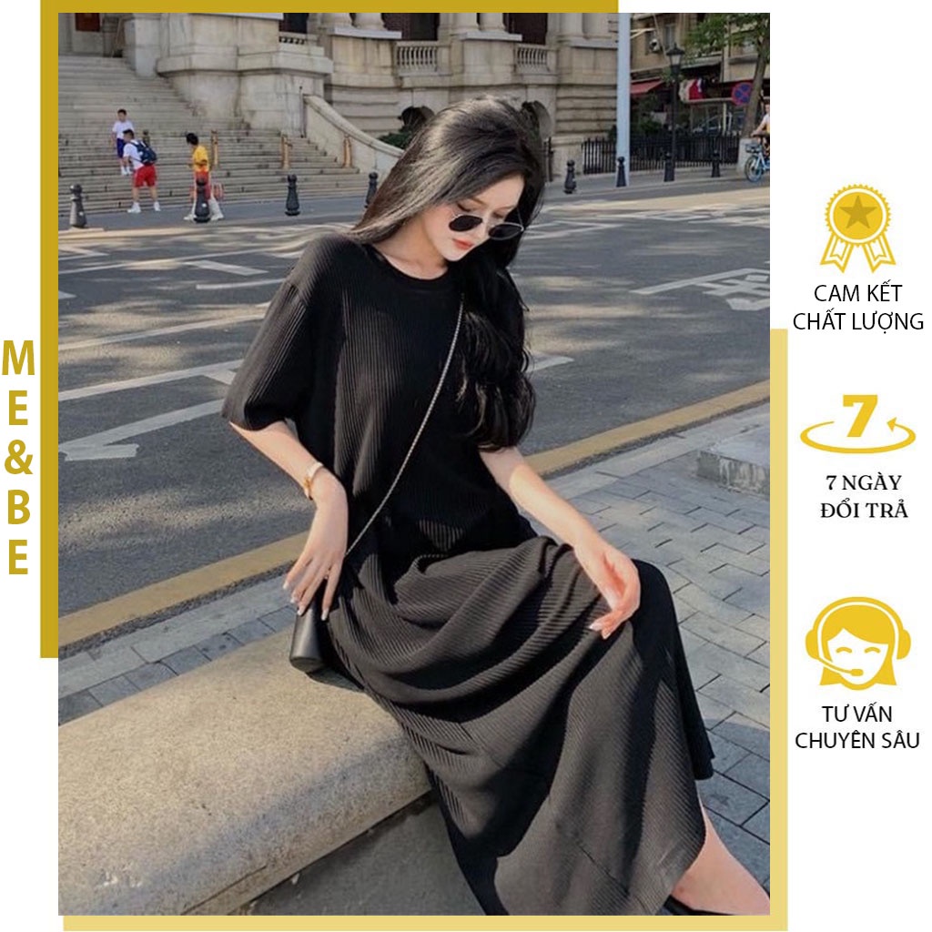 VÁY BẦU CÔNG SỞ DÁNG SUÔNG CHẤT THUN TĂM NHIỀU MÀU CỰC XINH - ĐẦM BẦU THỜI TRANG DÁNG BASIC DỄ PHỐI ĐỒ