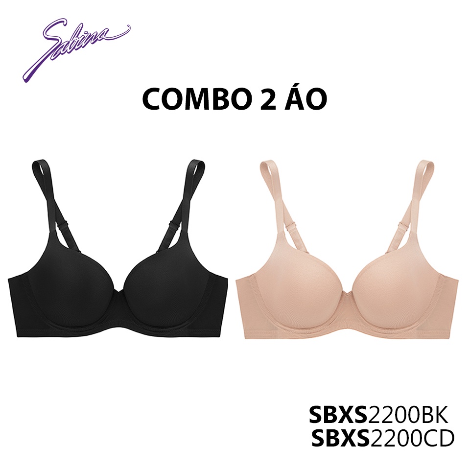 Combo 2 Áo Lót Mút Đệm Mỏng Màu Trơn Thời Trang Sixnature By Sabina SBXS2200