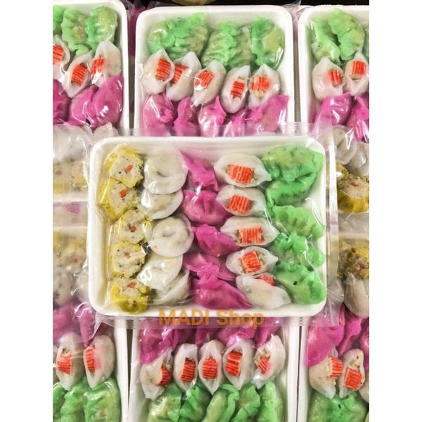 Khay há cảo ngũ vị Cao Cấp 37g x 25viên to - Dimsum đông lạnh