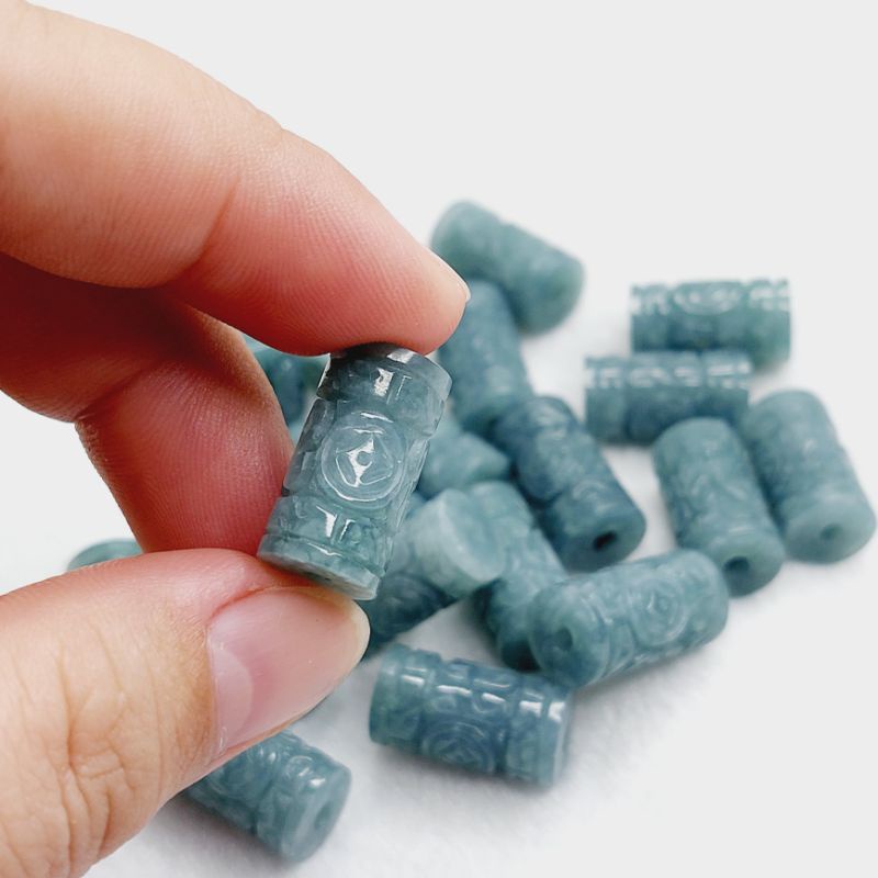 Lu thống chạm họa tiết may mắn Lam Ngọc chuẩn A UPCARA