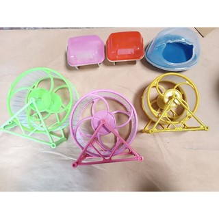 Nhà tắm nhỏ cho hamster chất liệu nhựa nhiều màu sắc