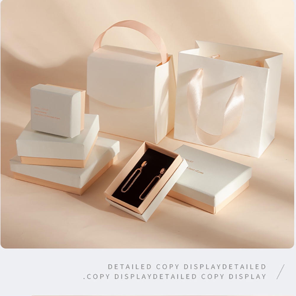 Hộp Đựng Trang Sức Hình Thiên Đường Và Trái Đất Màu Trắng / Hồng Dễ Thương