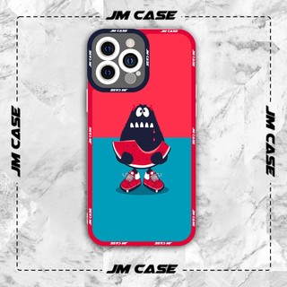 Ốp lưng iphone samsung xiaomi oppo cạnh vuông JMCase Quái Vật Cute Dưa Hấu Lovely Monster