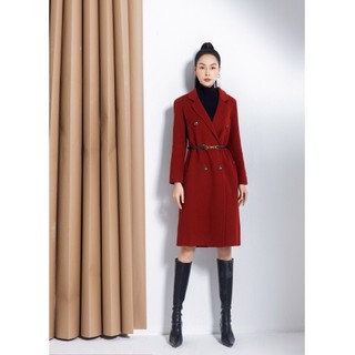 Áo dạ Handmade dài basic túi cơi sườn chéo D.CHIC MS: 980261