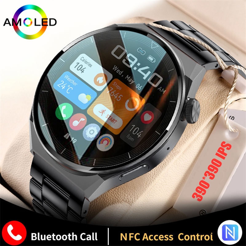Đồng Hồ Thông Minh LIGE NFC Màn Hình Oled 390 * 390 HD Chống Thấm Nước IP68 Đo Nhịp Tim Kết Nối Bluetooth Cho Android Ios