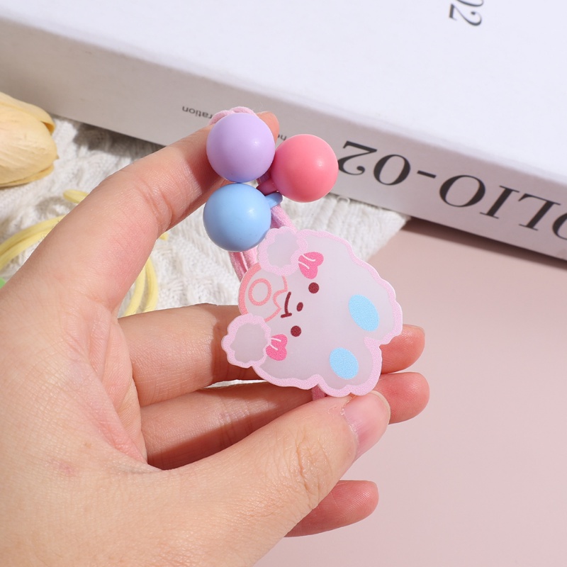 Dây Buộc Tóc Cao Su Co Giãn Hình Hoa Hoạt Hình Dễ Thương Cho Bé Gái