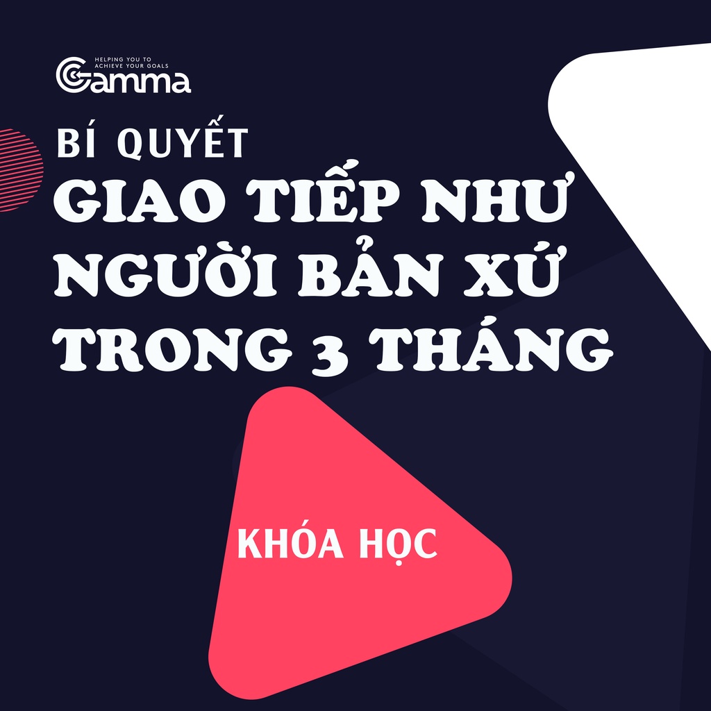 Sách - Bí quyết giao tiếp như người bản xứ trong 3 tháng (Khóa học)