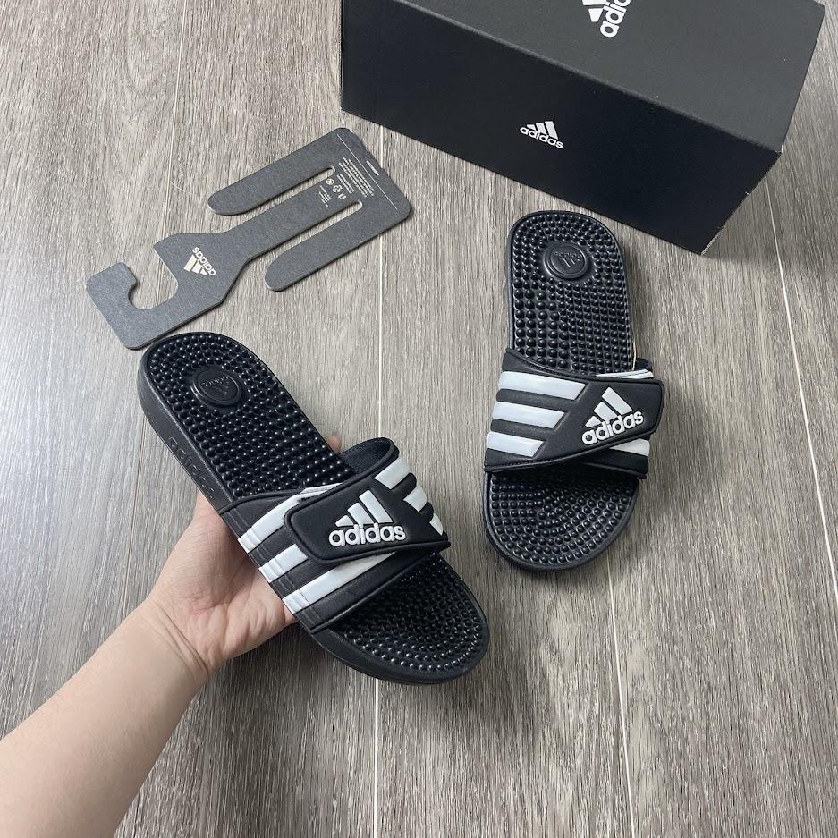 Dép Adidas Adissage Black White