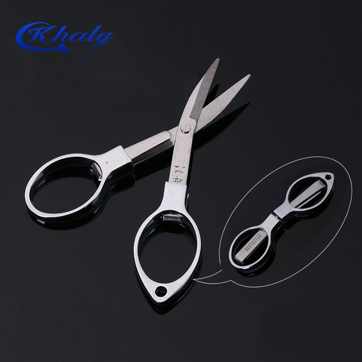 KhaLy Kéo Cắt Dây Câu Cá Hình Số 8 Gấp Gọn Tiện Lợi Bằng Thép Không Gỉ PK-33