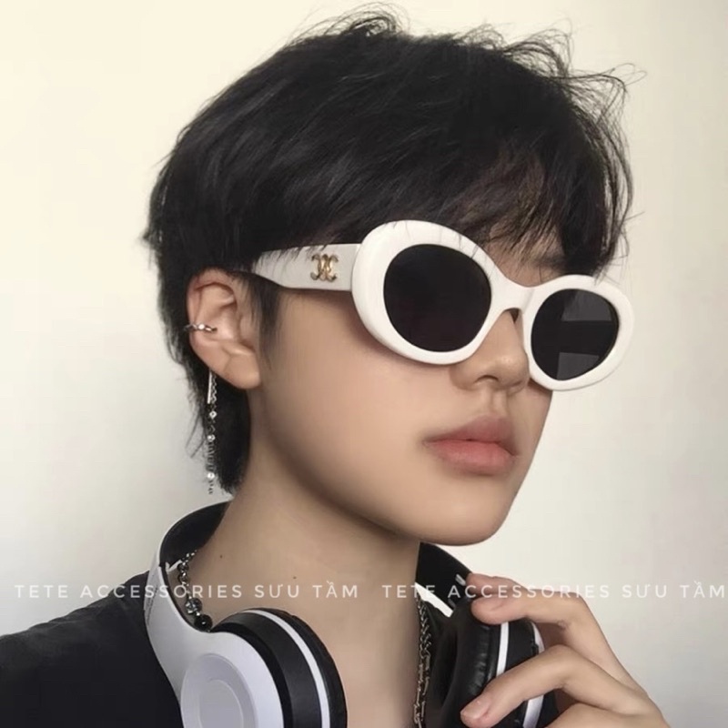 Kính CLine thời trang nam nữ 🌸Kính râm mát bầu dục oval