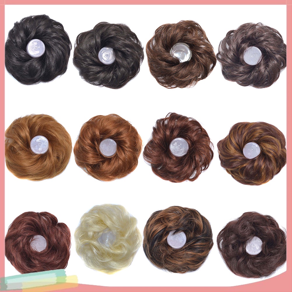 Búi Tóc Giả Uốn Xoăn Thời Trang Cho Nữ