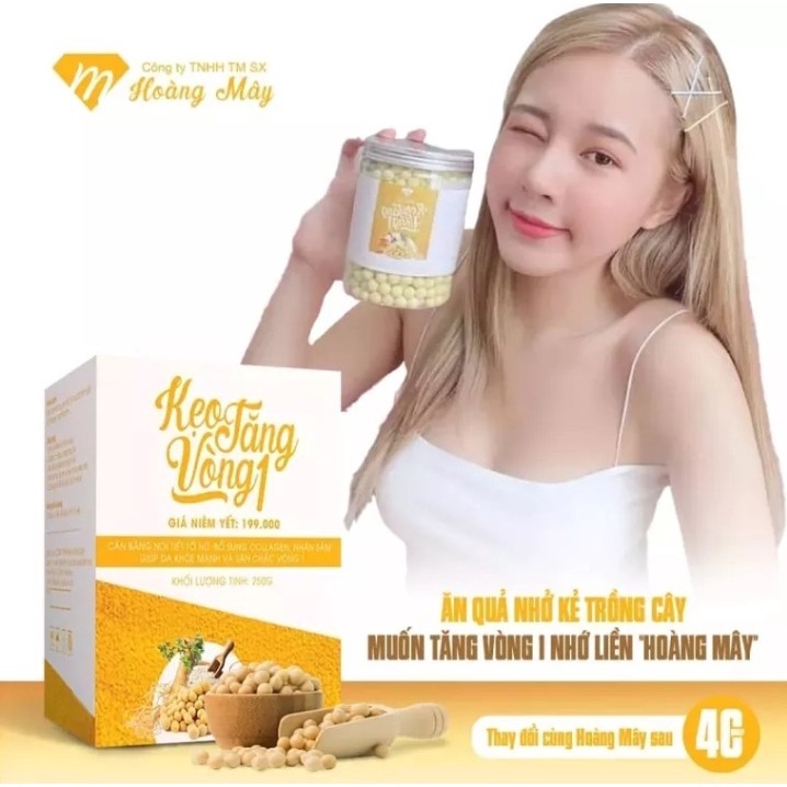 KẸO TĂNG VÒNG 1 HOÀNG MÂY _HỘP 500 G _TĂNG VÒNG 1 AN TOÀN HIỆU QUẢ