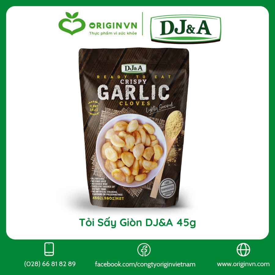 Tỏi Sấy Giòn DJ&A 45g
