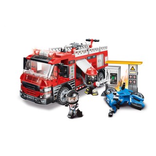 Đồ chơi xếp hình, lắp ráp qman 12022 - cứu hỏa trạm xăng - 275 mảnh - 6y+