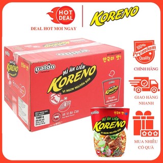 Thùng 24 ly mì koreno vị bò cay ly 65g