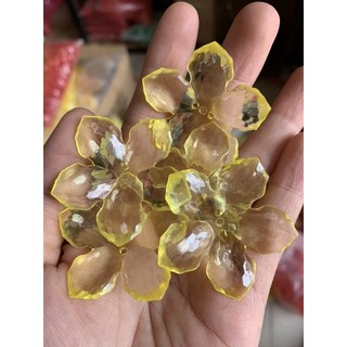pha lê hoa mai, đào 5 cánh đúc(100 gram)