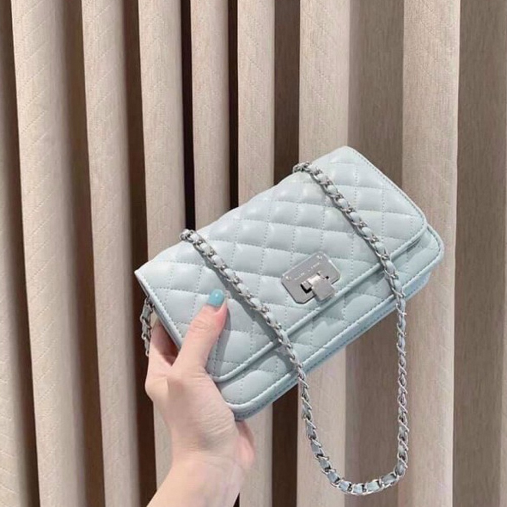 Túi Xách Nữ CNK Trám Ô Chỉ May 20cm