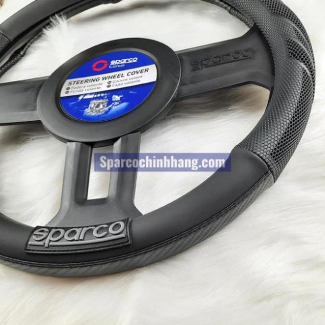 Bọc vô lăng ô tô cao cấp Sparco chính hãng mã SPC100BK SPC 100RD , *