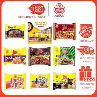 [MIX VỊ] Mì Jin Ottogi Hải Sản Tôm Mực/Cay/Không Cay/Rong Biển/Lá Kim/Tương Đen/Vị Bò - Mỳ Ăn Liền Hàn Quốc