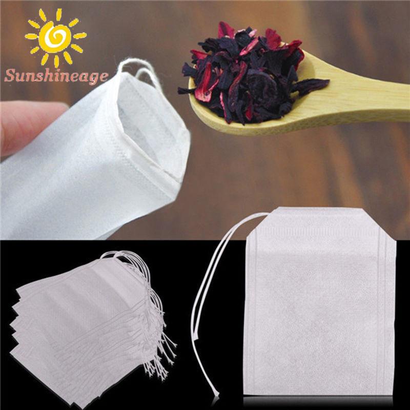 【SUNAGE】100pcs food grade non-woven fabric home brewed flavored tea fruit tea filter bag empty bag【HOT Fashion】