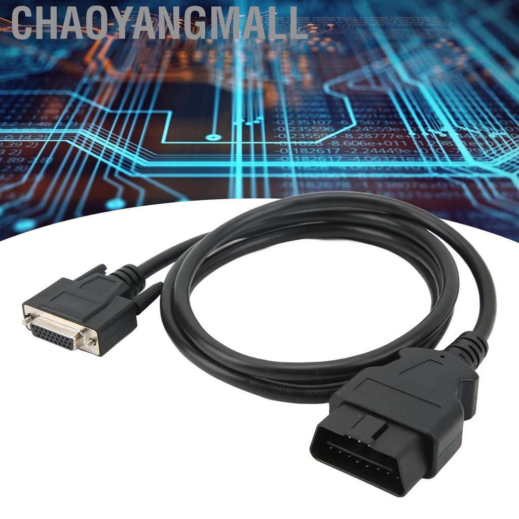 Chaoyangmall Diagnostic Cable Accurate Flexible Interference Resistant Fit for 16Pin to 26 Pin Interface Car