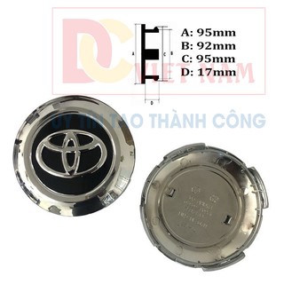 Logo chụp mâm, ốp lazang bánh xe ô tô Toyota Land Cruiser TY-196T