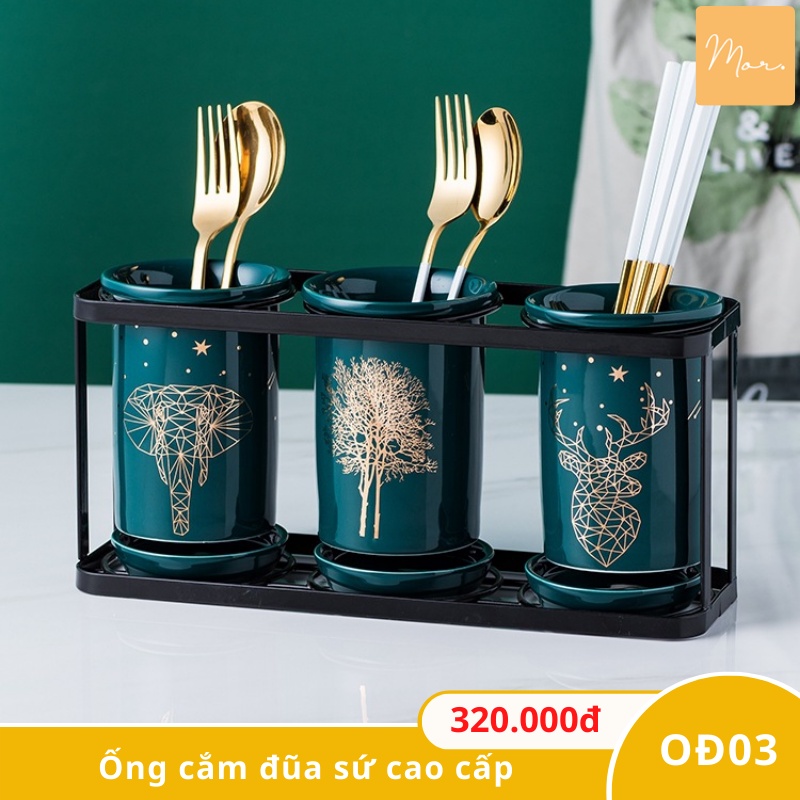 Ống cắm đũa sứ cao cấp