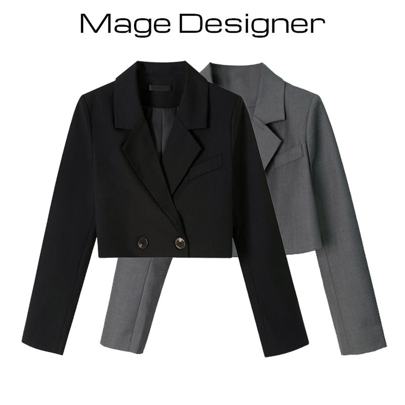 Áo khoác vest áo blazer nữ croptop đen bigsize dài tay 1 lớp 2 lớp tay ngắn dáng dài tay dài trắng kem rộng kẻ Áo khoác lửng phong cách học đường thời trang xuân thu dành cho nữ