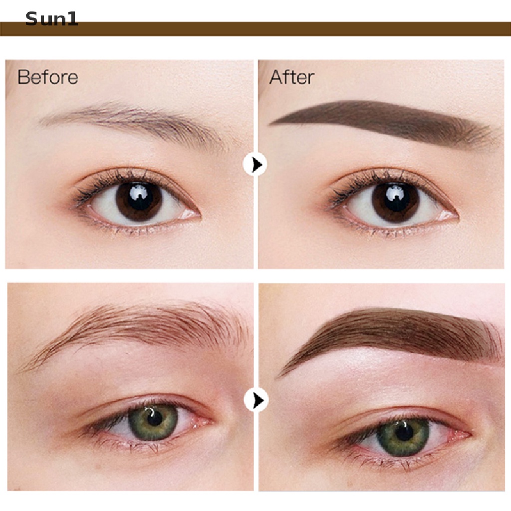 1 Bộ Sáp Và Con Dấu Trang Điểm Lông Mày Chống Nước Tiện Dụng