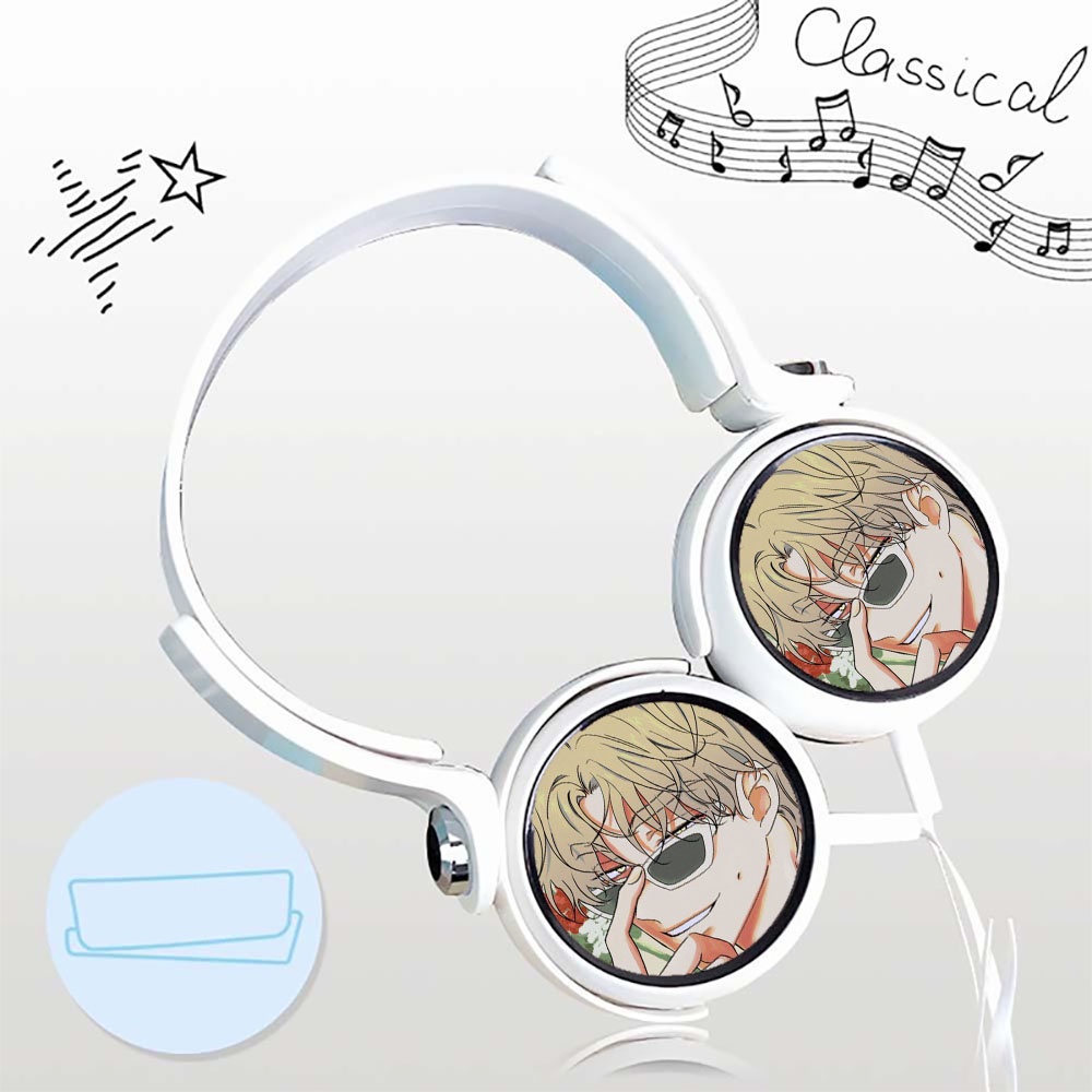 Tai nghe chụp in hình LOW TIDE IN TWILIGHT Đêm bên làn nước boylove manhwa anime chibi cắm dây tiện lợi thời trang