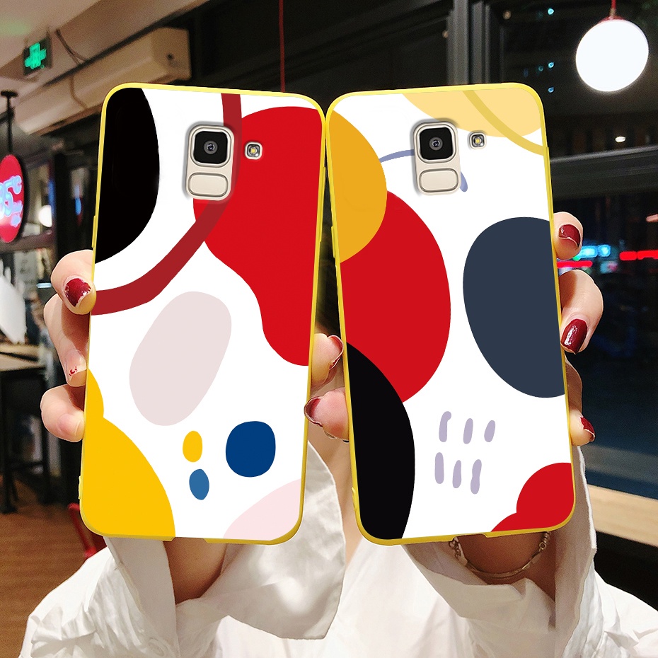 Ốp Điện Thoại TPU Silicone Mềm In Hình Phi Hành Gia / Vân Đá Cẩm Thạch Cho Samsung Galaxy J6 2018 SM-J600G J6 2018