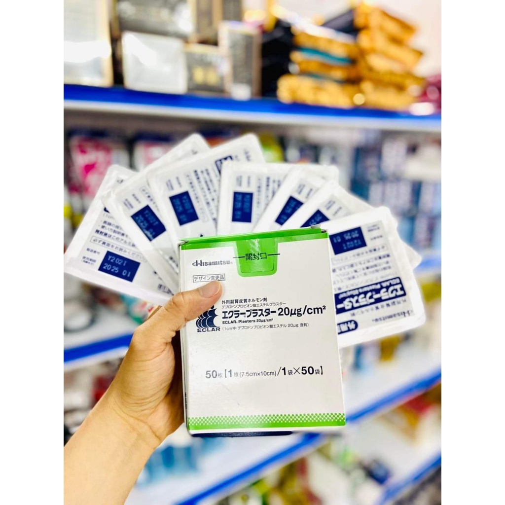Miếng Dán Ép Sẹo Lồi ECLAR PLASTER Hisamitsu  Nhật Bản