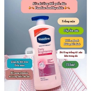 Pqs - dưỡng thể trắng da vaseline mỹ 725ml