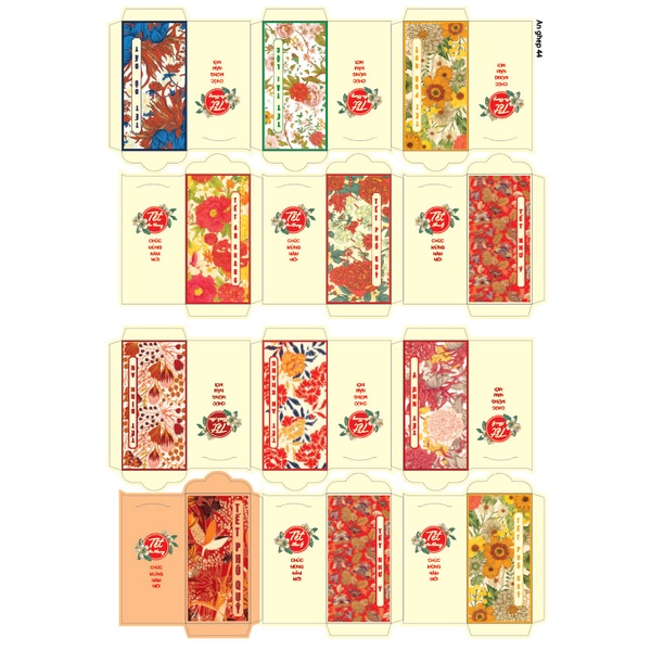 Combo 100 Bao Lì Xì Tết 2024 Được Chọn Mẫu